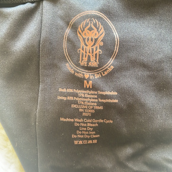 One shoulder, one piece, French cut, bathing suit sizeM black-We Are HAH - Picture 3 of 6